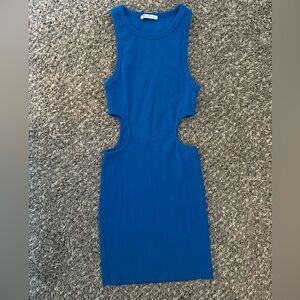 Zara Vibrant Blue Cutout Dress